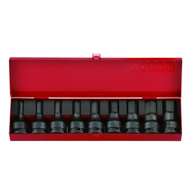 3/4" Набор головок-бит 6-гр. ударных 9 пр. 14-32 мм FORCE 6091 3/4" Набор головок-бит 6-гр. ударных 9 пр. 14-32 мм FORCE 6091