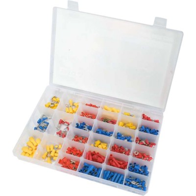 Набір електричних роз'ємів з ізоляцією і клем Yato : 600 шт, в футлярі YT-068913