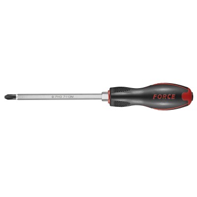 Отвертка крестовая Philips силовая, ударная PH.1, L=80 мм FORCE 7111M