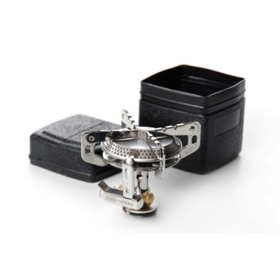 Портативний газовий пальник для кемпінгу Конфорка складна з п'єзопідпалом 75*75*75мм СИЛА 960510