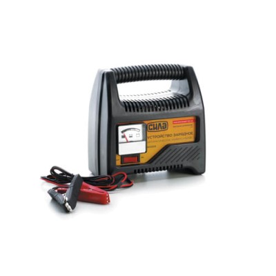 Зарядное устройство для авто 6А, 12В, до 80Ah (подходит на свинцово-кислотные АКБ) (стрелочный индикатор) СИЛА 900203