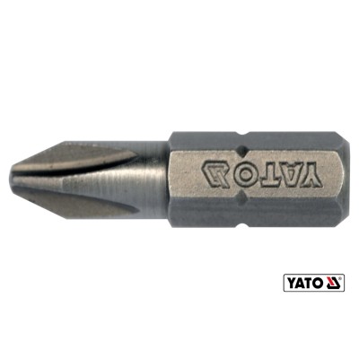 Насадка викруткова Yato "Phillips" PH2 х 25 мм HEX 1/4" 10 шт YT-78132