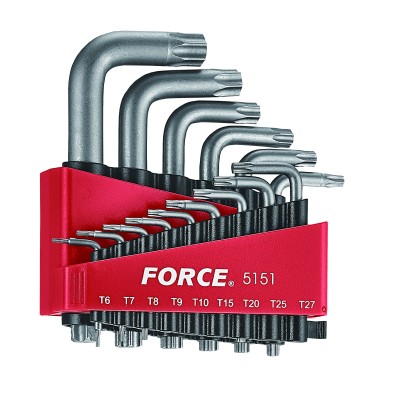 Набір ключів Torx Г-обр. 15 пр. Т6-Т60 FORCE 5151