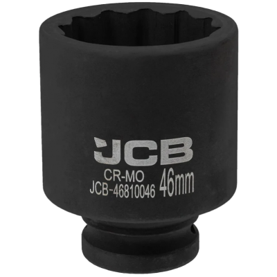 Головка торцевая ударная глубокая 3/4" 46 мм (12-гранная) JCB Tools JCB-46810046 Головка торцевая ударная глубокая 3/4" 46 мм (12-гранная) JCB Tools JCB-46810046