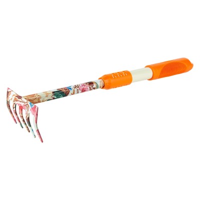 Грабли 5-ти зубые orange TPR FLORA 5043024 Грабли 5-ти зубые orange TPR FLORA 5043024