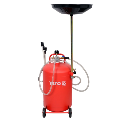 Пристрій для зливу оливи пневматичний на колесах Yato; V = 65 л, 6 зондів YT-07191