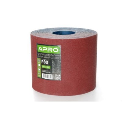Папір шліфувальний APRO P60 рулон 200мм*50м (тканинна основа) 828143