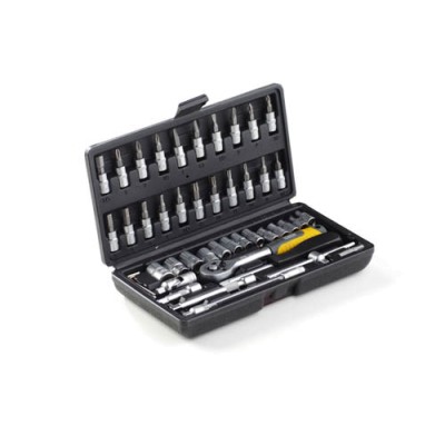 Набір насадок CrV 1/4 (46шт) Майстер СИЛА 251646