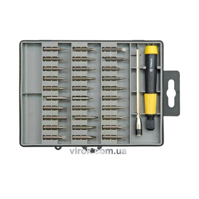 Набір викруткових насадок VOREL з тримачем 32 шт 64371