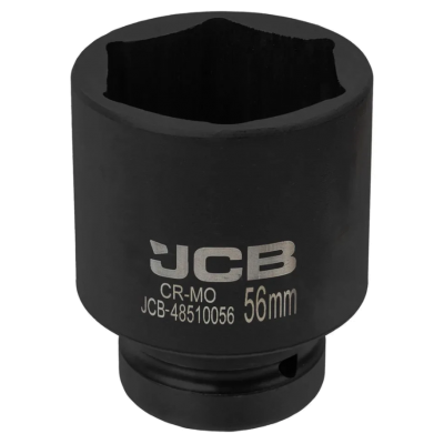Головка ударная глубокая 1" 56 мм (6-гранная) JCB Tools JCB-48510056 Головка ударная глубокая 1" 56 мм (6-гранная) JCB Tools JCB-48510056