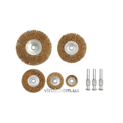 Набор щеток-крацовок плоских VOREL 5 шт 6990