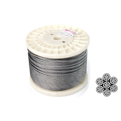 Трос 6мм DIN 3055 (6x19) W2 бухта 100 м APRO WR-G6N