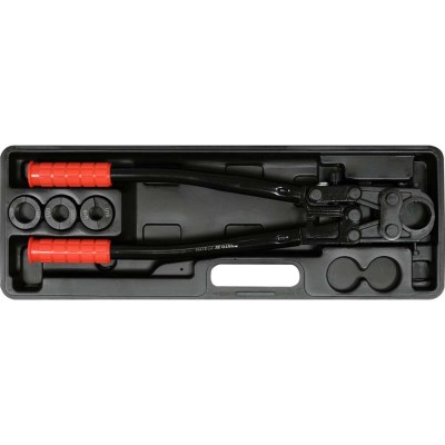 Прес-кліщі для труб PEX-AL.-PEX та PERT Yato; l= 42 см, розвід губ-25 мм. з насадок U-тип 16/20/26 мм YT-21751