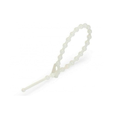 Хомут шариковый разъемный 2х150 белый (100шт) (универсальный) APRO CTM-2150