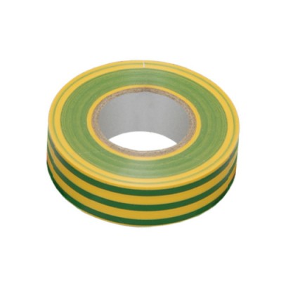 Ізолента 0,14ммx17ммx10м жовто-зелена (кратно упаковці - 10шт) APRO ET-10YG