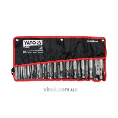 Пробійники отворів для шкіри Yato 2-22 мм 15 шт YT-3591