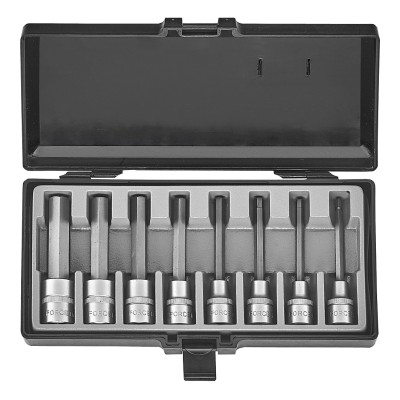 1/2" Набор головок-бит шестигранных 8 пр. 5-17 мм FORCE 4092 1/2" Набор головок-бит шестигранных 8 пр. 5-17 мм FORCE 4092