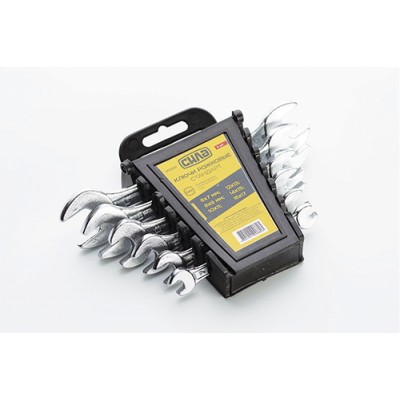 Набір ключів ріжкових Стандарт 6x7, 8x9, 10x11, 12x13, 14x15, 16x17 мм (6шт) СИЛА 202037