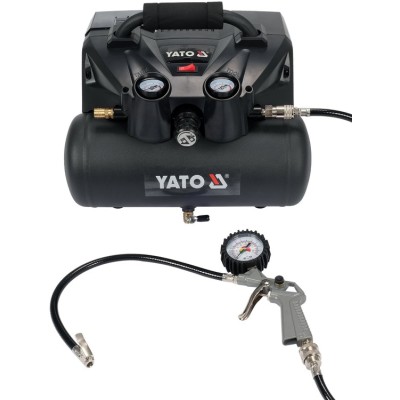 Компресор акумуляторний,Yato 36В (2х18В),800Вт,тиск≤ 8Bar,под.повіт-98л/хв,ресив-6л(БЕЗ АКУМУЛЯТОРА) YT-23242