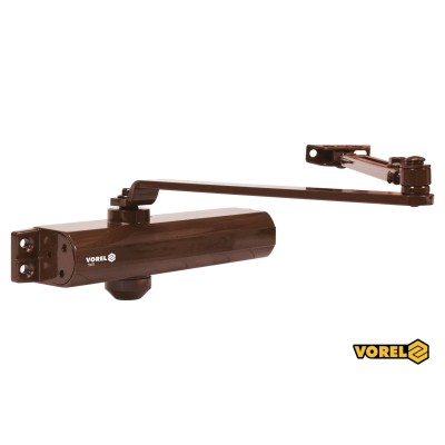 Доводчик дверей механічний VOREL 25-85 кг 180° 248 х 42 х 52 мм 78471