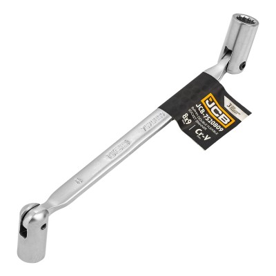 Ключ торцевий двосторонній з шарніром 8х9 мм JCB Tools JCB-7520809