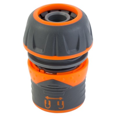 Коннектор 1/2" быстросъёмный для шланга 3/4" с замком ABS+TPR FLORA 5015484