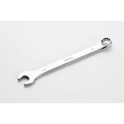 Ключ ріжково-накидний полірований CrV 13мм СИЛА 201063