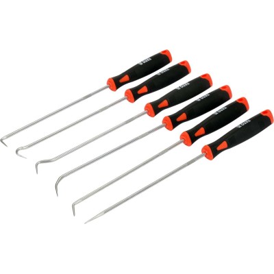 Набір довгих гачків з ручкою Yato і шило l= 240 мм, компл. 6 шт YT-08428