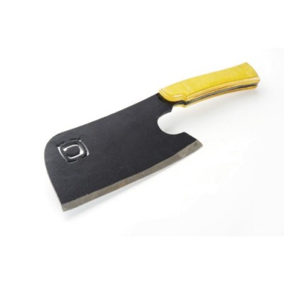 Нож-тесак туристический разделочный цельнометаллический с деревянной ручкой 750г СИЛА 960322