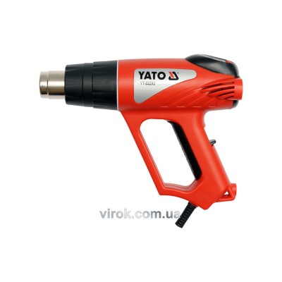 Будівельний фен з LCD-дисплеєм Yato 2 кВт 600° + аксесуари та кейс YT-82293