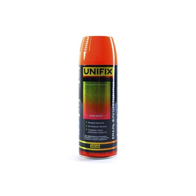 Емаль флуоресцентна акрилова оранжевий 400мл UNIFIX 951060