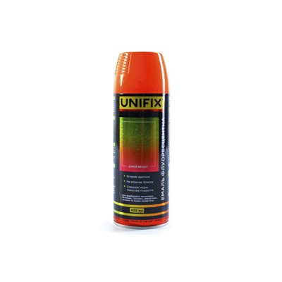 Емаль флуоресцентна акрилова оранжевий 400мл UNIFIX 951060