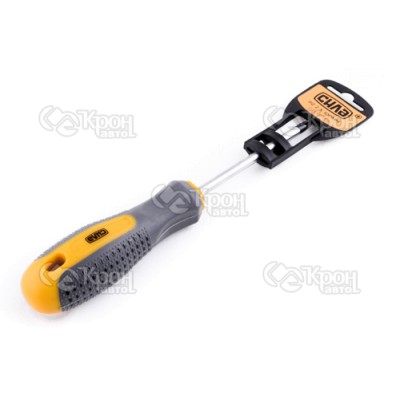 Хрестова викрутка трикомпонентна рукоятка СrV PZ2х100мм (Pozidriv) СИЛА 300904