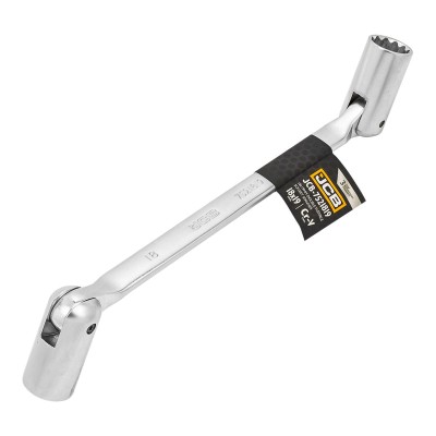 Ключ торцевий двосторонній з шарніром 18х19 мм JCB Tools JCB-7521819