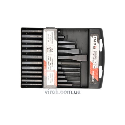 Набор зубил, кернеров и пробойников Yato 12 шт YT-4714