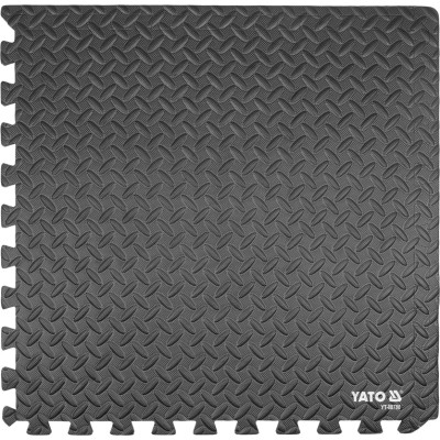 Килимки підстилкові Yato, 60х 60 см, t= 12 мм, 6 шт., з'єднуються "ластівковим хвостом" YT-08780