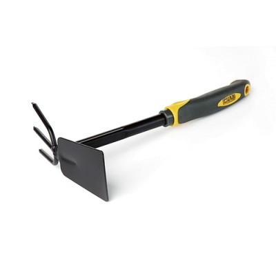 Мотика комбінована плоска + 3-х зубна з гумовою рукояткою СИЛА 550524