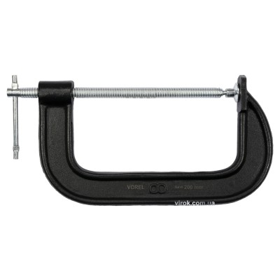 Струбцина G-образная VOREL 200 мм 38435 Струбцина G-образная VOREL 200 мм 38435