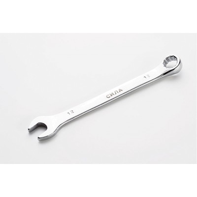 Ключ ріжково-накидний полірований CrV 11мм СИЛА 201061 Ключ ріжково-накидний полірований CrV 11мм СИЛА 201061