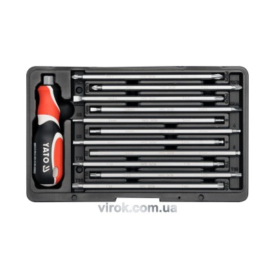 Набір викруткових насадок з утримувачем Yato 12 шт YT-2797