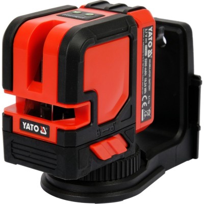 Нівелір лазерний самонівелюючий Yato : точність- ±3 мм/ 10 м, верт./гориз. промені YT-30434