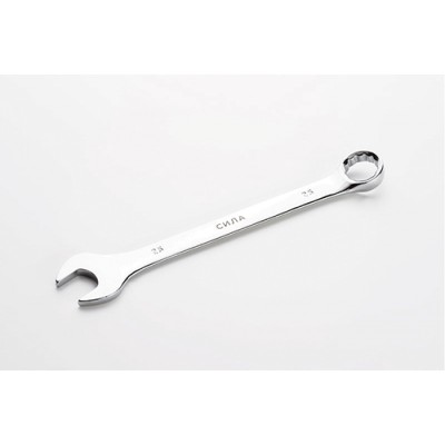Ключ ріжково-накидний полірований CrV 25мм СИЛА 201075