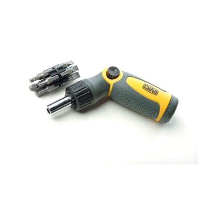 Викрутка реверсійна CrV з комплектом насадок (12 біт) (зі зламом) СИЛА 302011