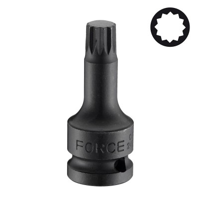 1/2" Головка-бита Spline цельная, ударная М18, L=78 мм FORCE 24807818