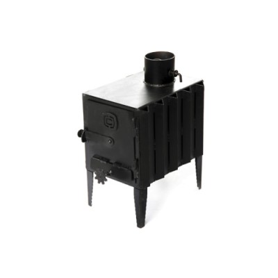 Піч-буржуйка з радіатором 4кВт, 350х250х460мм СИЛА 960014