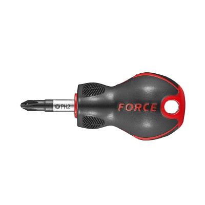 Отвертка крестовая Philips короткая PH.1, L=25 мм FORCE 7111S