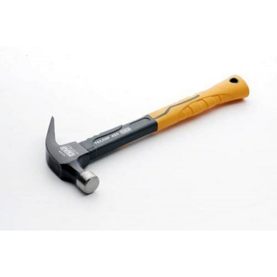 Молоток-цвяходер з фібергласовою рукояткою ТЕСЛЯР (450гр) СИЛА 320363