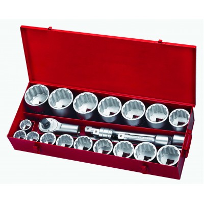 1" Набор инструмента 12-гр. 21 пр. 1-7/16"-3-1/8" FORCE 8211S 1" Набор инструмента 12-гр. 21 пр. 1-7/16"-3-1/8" FORCE 8211S