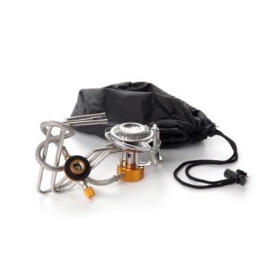 Портативний газовий пальник для кемпінгу Павук зі шлангом та п'єзопідпалом 70*70*150мм СИЛА 960512