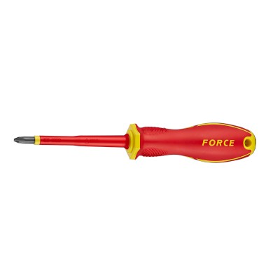 Отвертка крестовая Philips диэлектрическая PH.0, L=60 мм FORCE 711N0